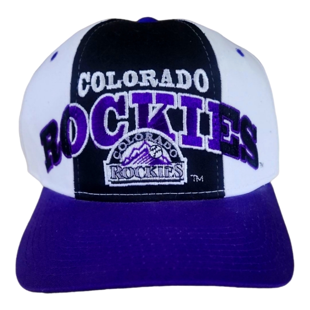 Vintage 1990's Colorado Rockies Starter Snapback Hat Tri Power Classic